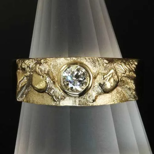 Pair of Horses Ring with CZ Sterling Silver