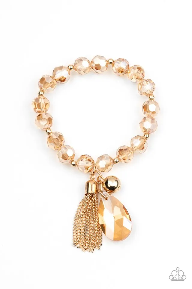 Paparazzi Bracelet ~ Leaving So SWOON? - Gold