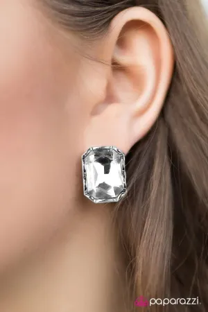 Paparazzi Earring ~ A Glamorous Evening - White