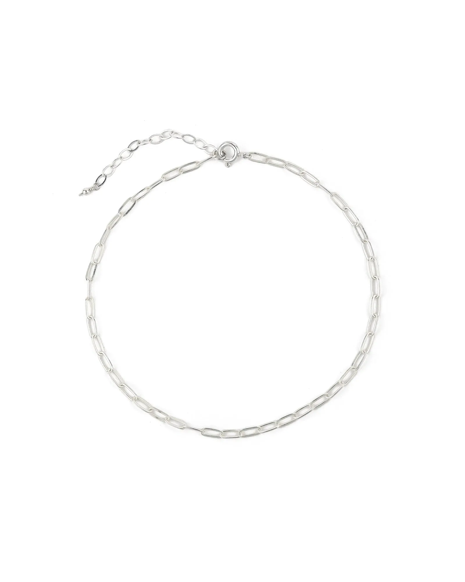Paperclip Chain Anklet | Small