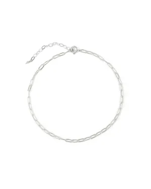 Paperclip Chain Anklet | Small