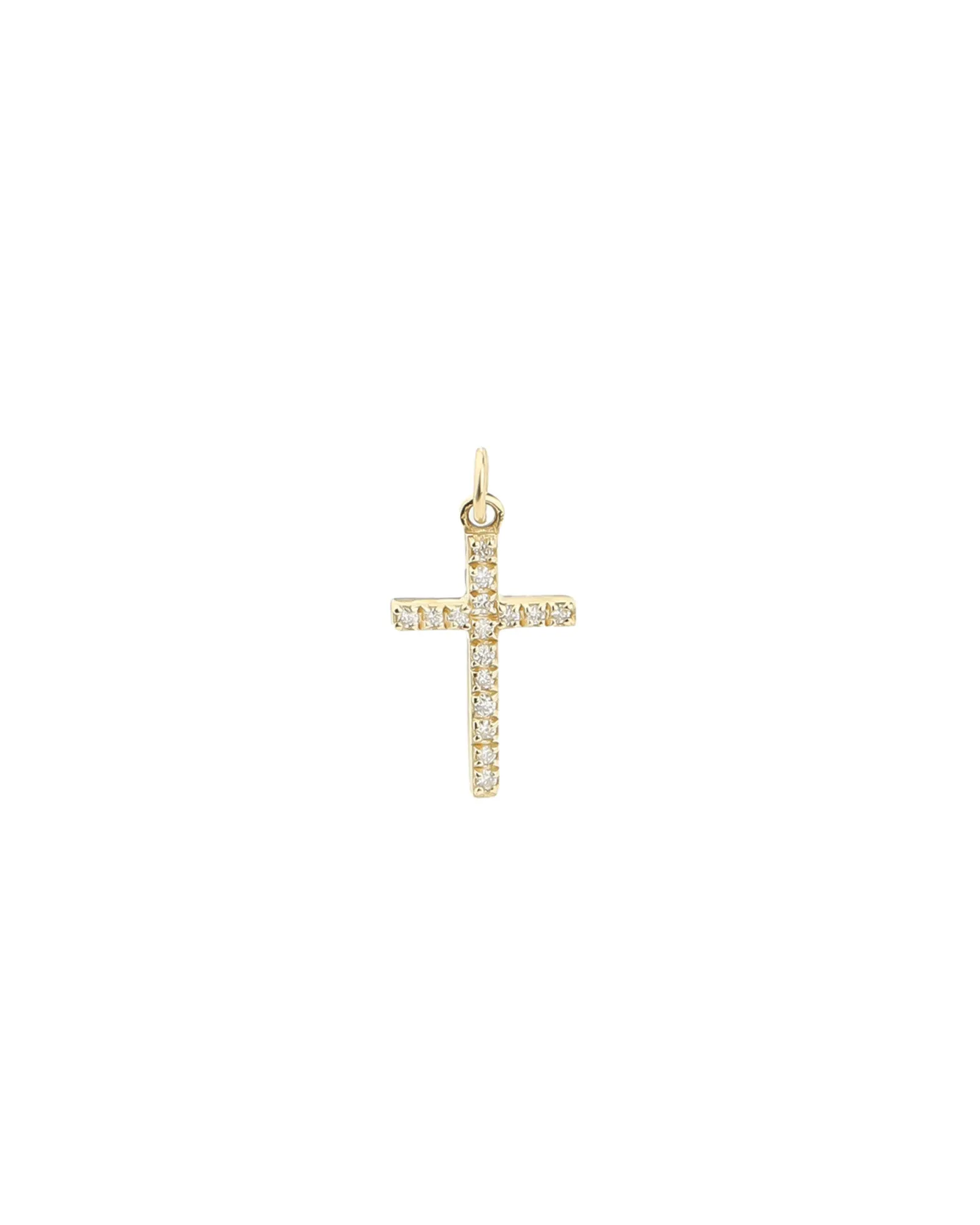Pavé Thin Cross Charm