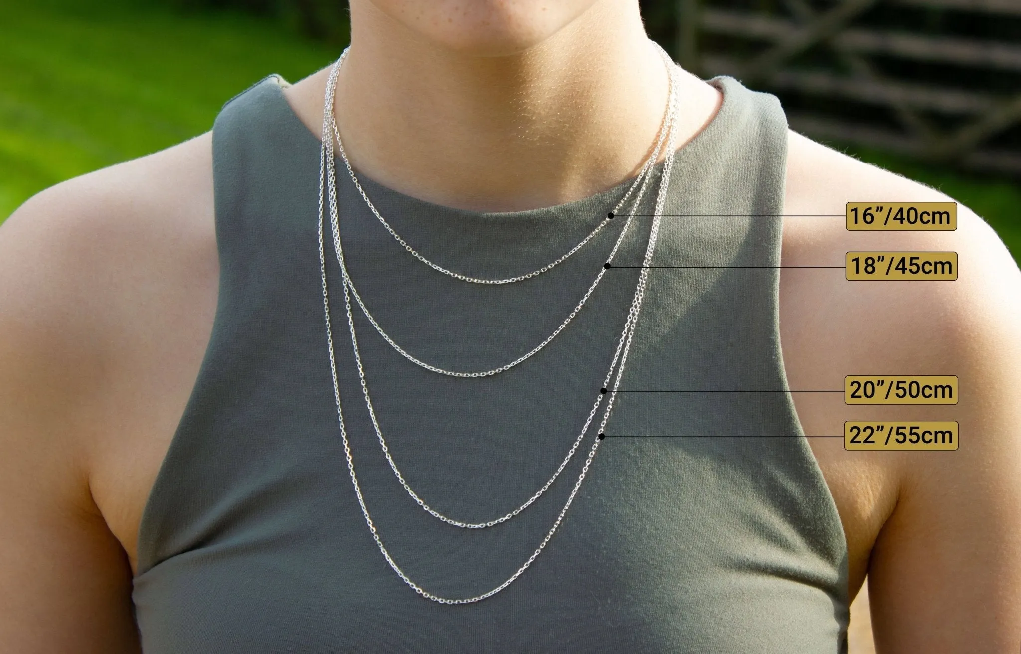 Personalised Three Ring Rose Gold Necklace