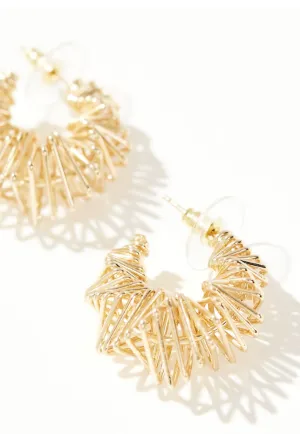 Petit Moments 'Wire Croissant Hoop Earrings'