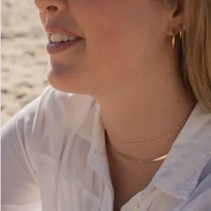 Petite Shimmer Imitation Pearls Necklace