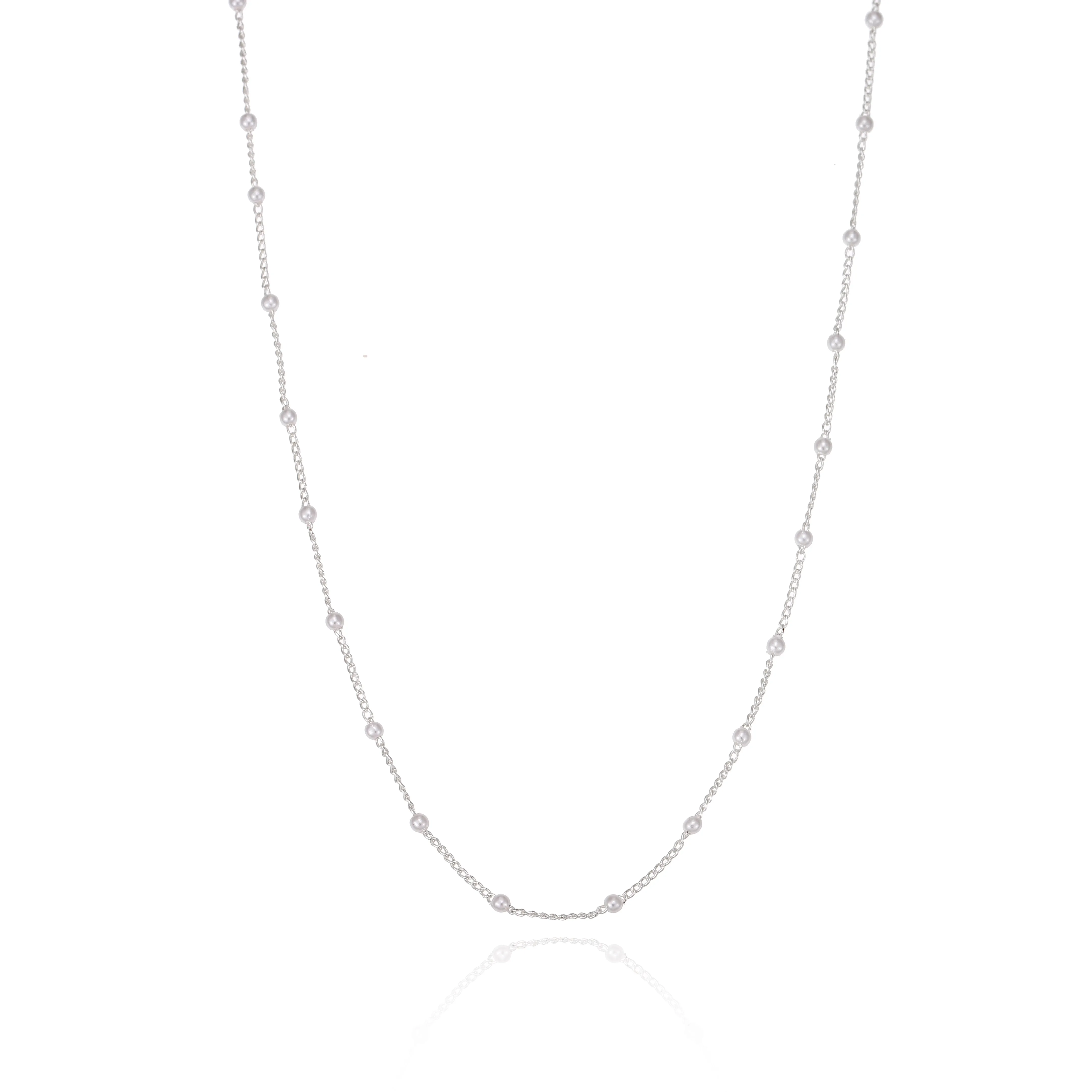 Petite Shimmer Imitation Pearls Necklace
