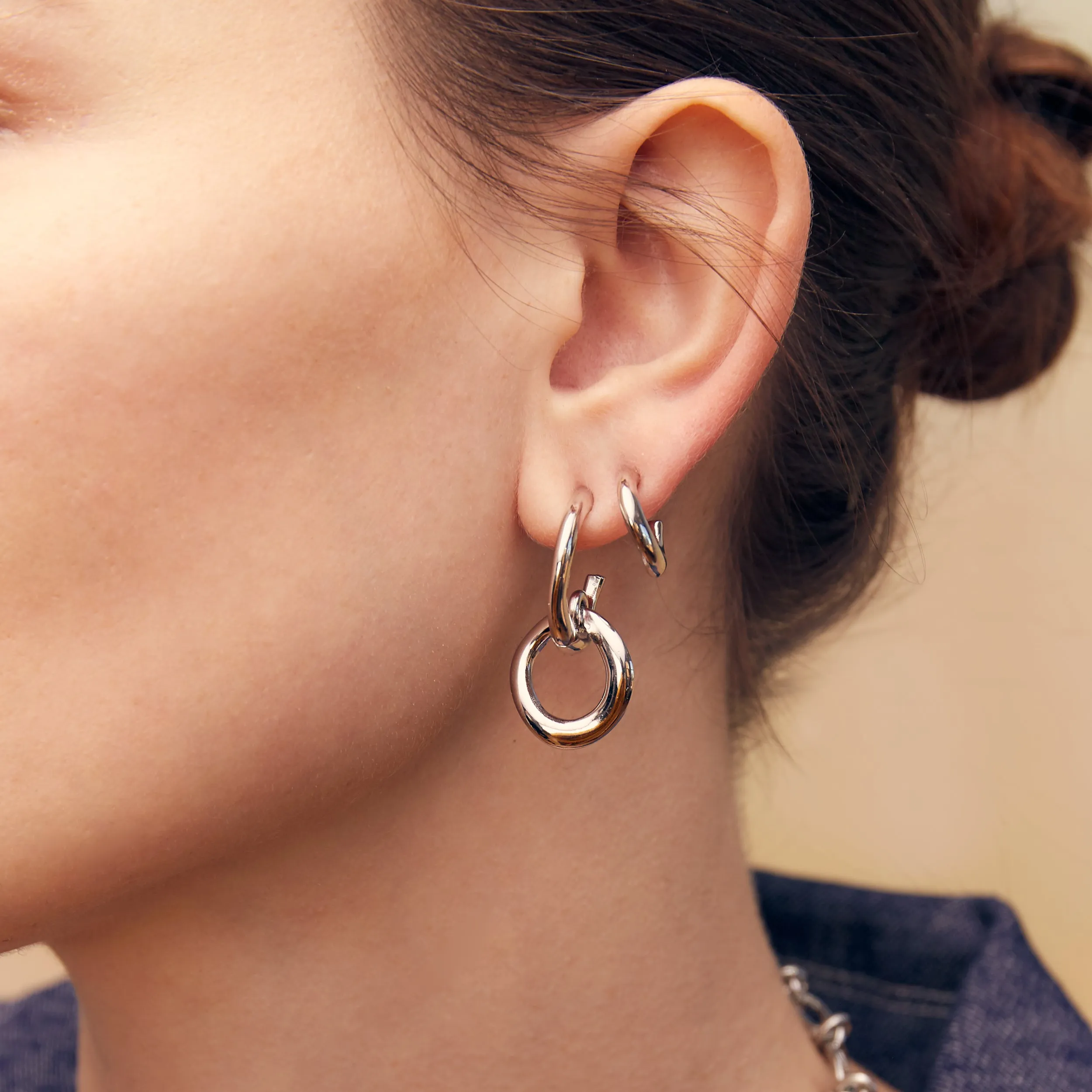 Pia Hoops - Silver