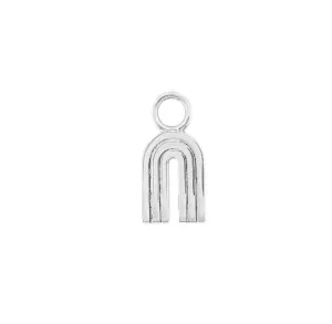Rainbow Earring Charm in Rhodium | Thatch