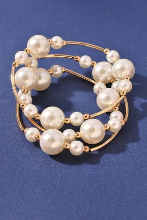 Reflection 3 Strand Pearl Bracelet