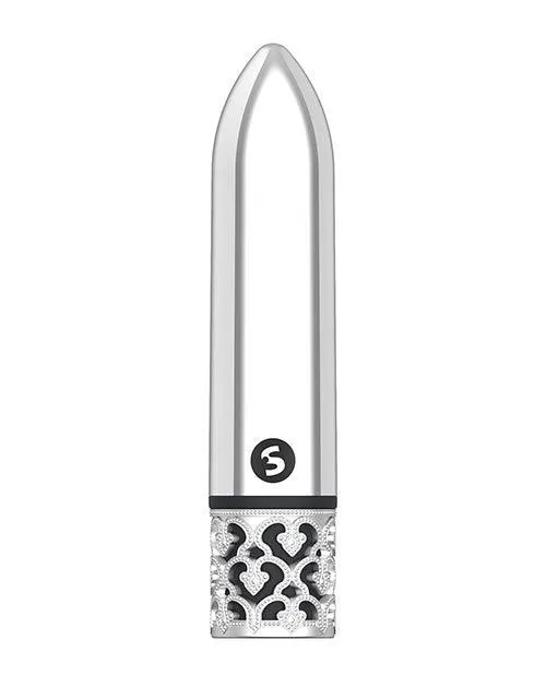 Shots Royal Gem Glamour Rechargeable Bullet - Silver