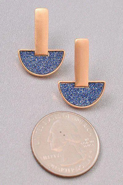 Sparkling Cluster Tear Stud Earrings