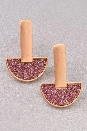 Sparkling Cluster Tear Stud Earrings