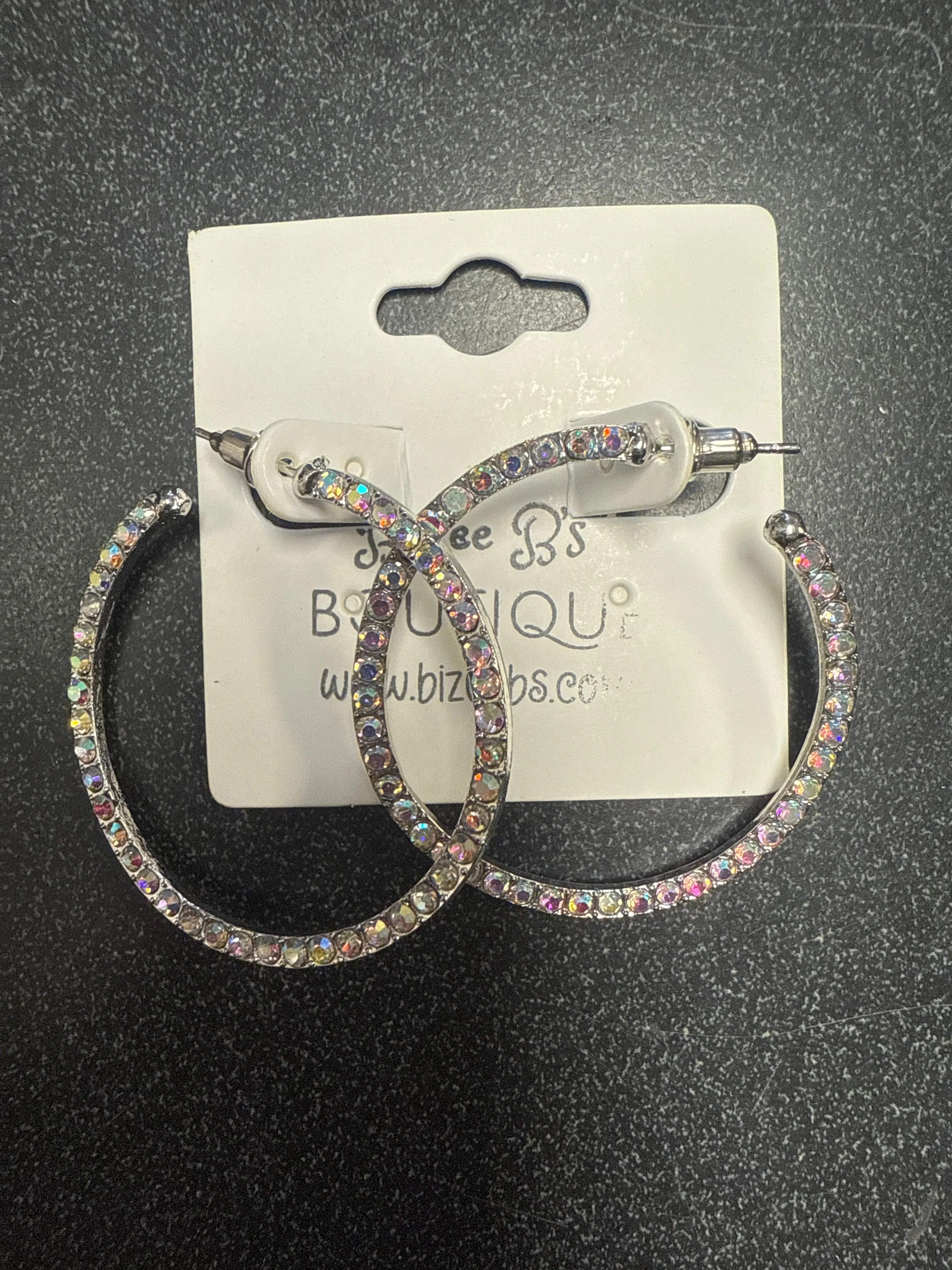 Sparkling Hoop Earrings