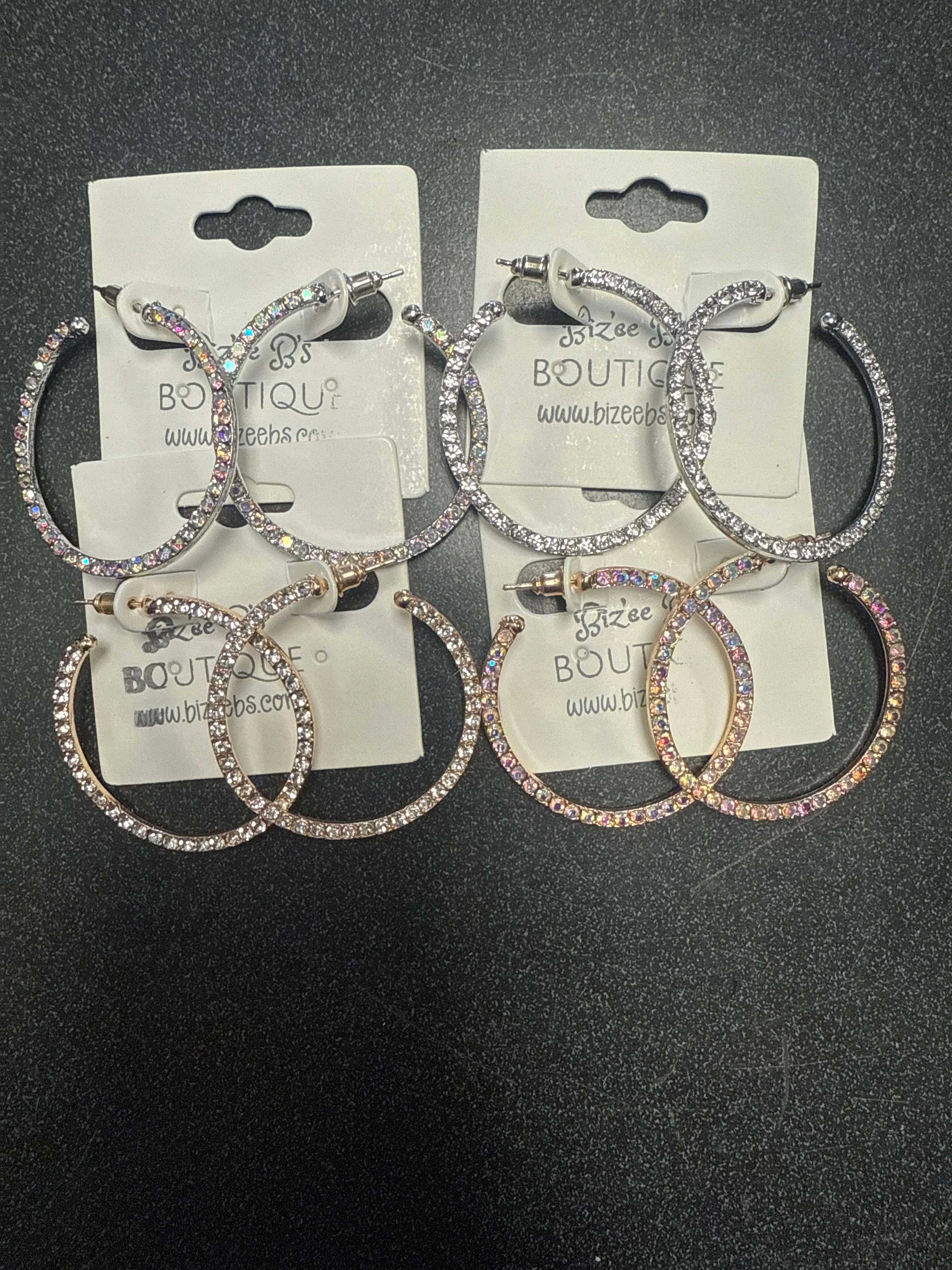 Sparkling Hoop Earrings
