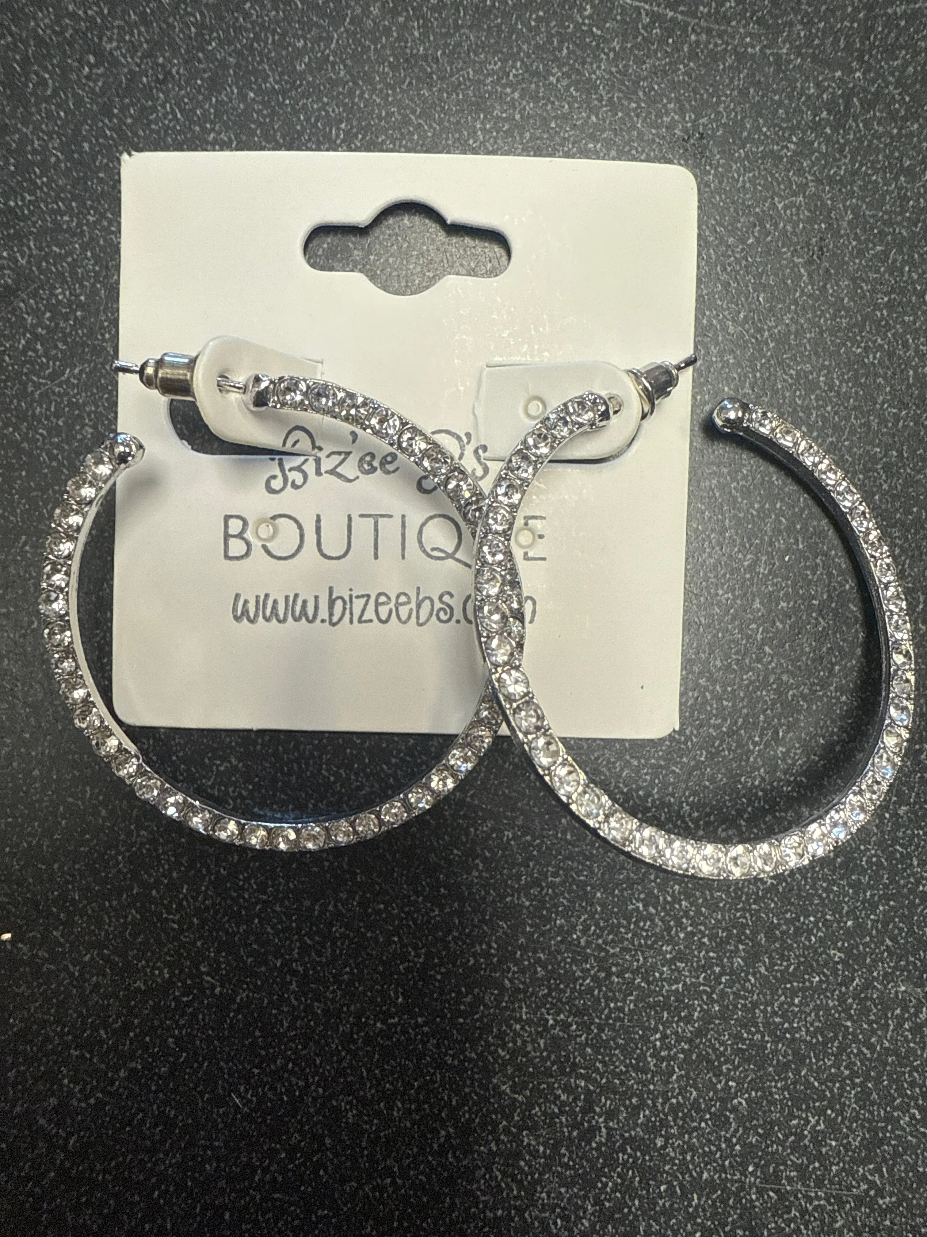 Sparkling Hoop Earrings