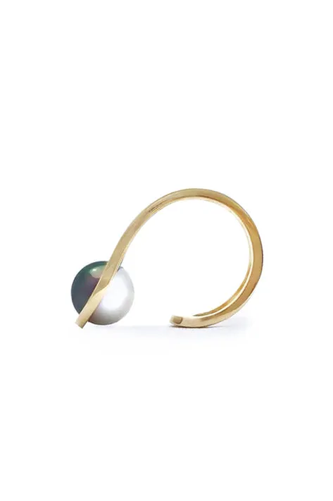 Spiral Pearl Ring