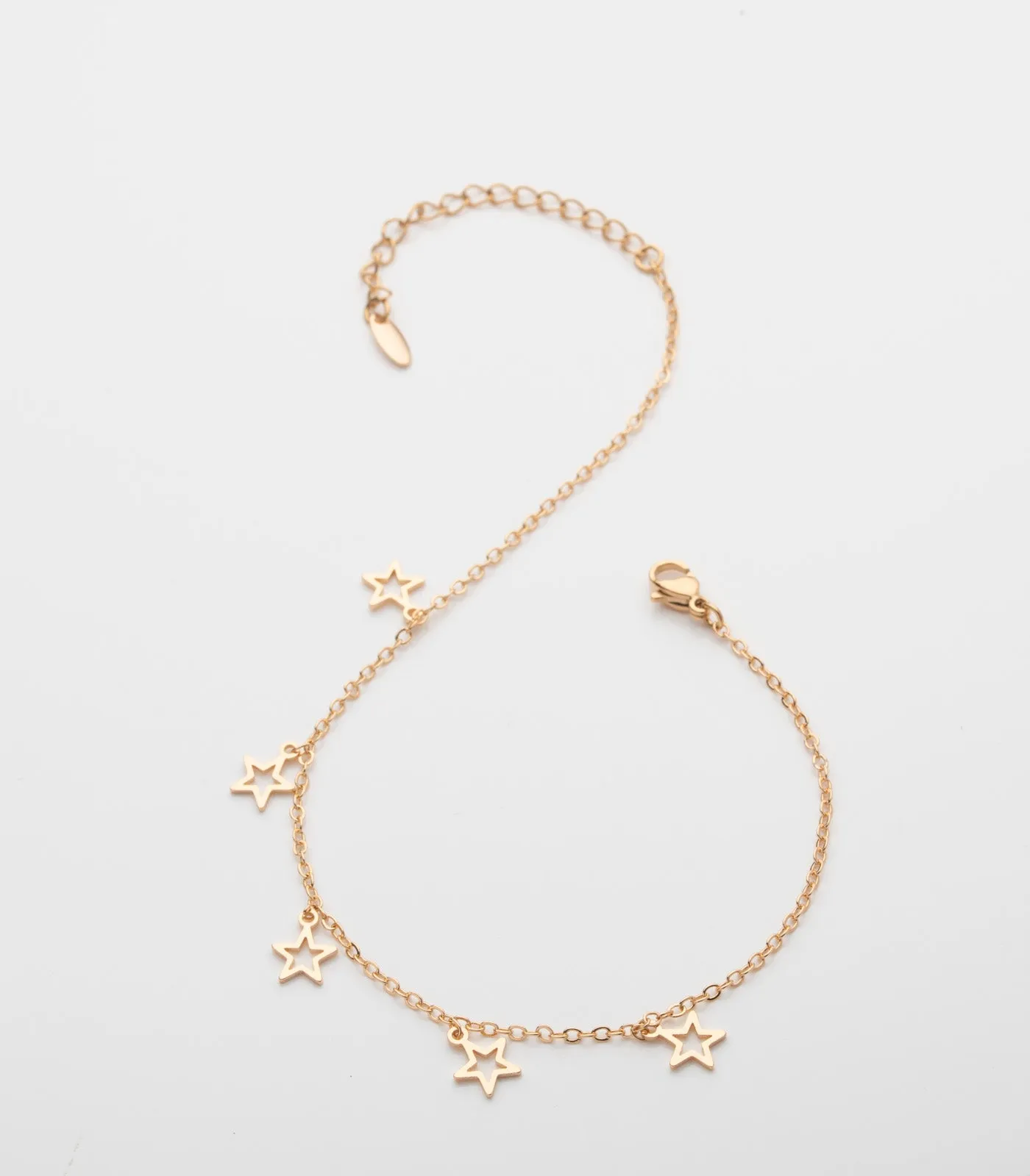 Star Charm Anklet (Brass)