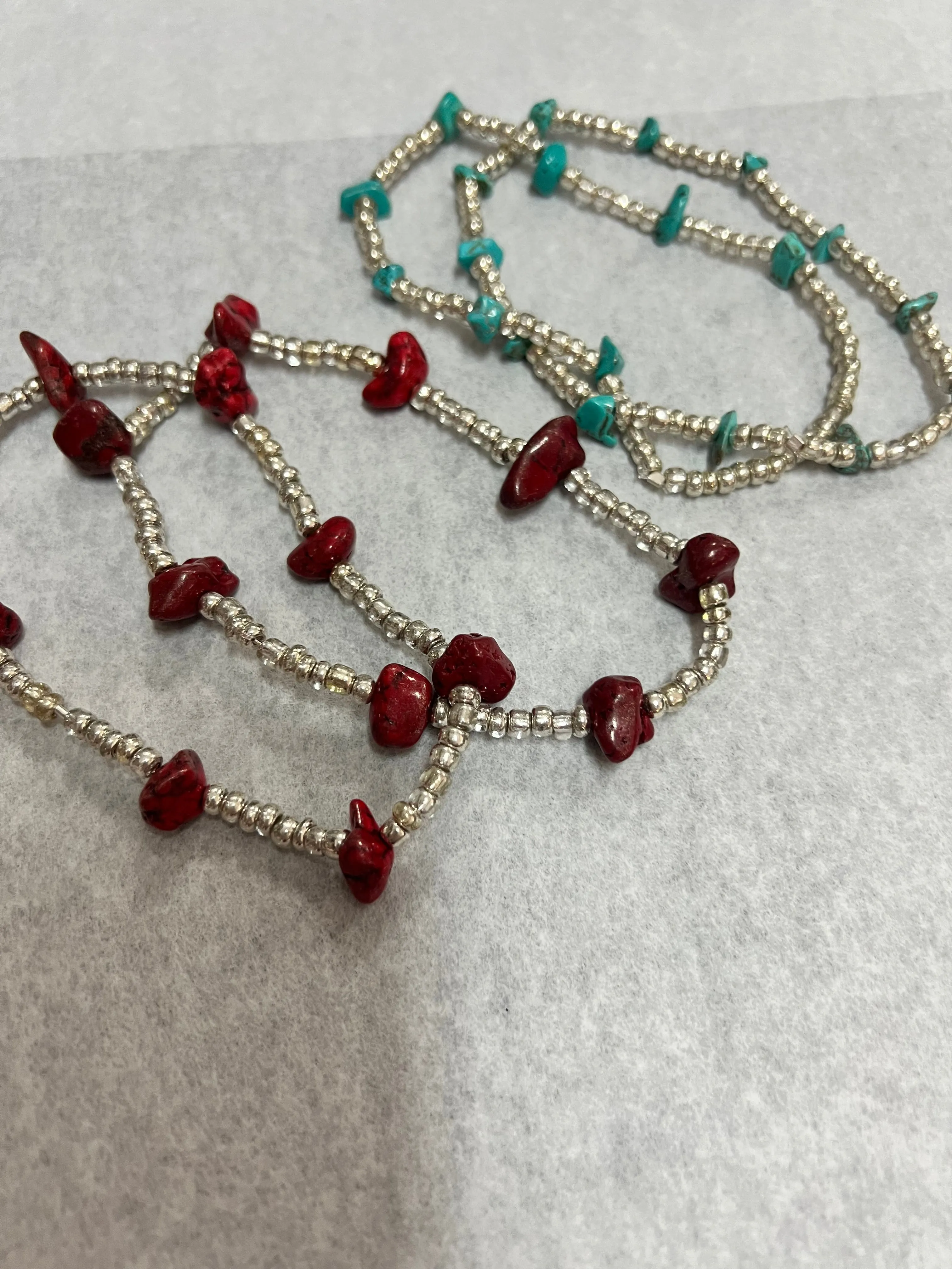 Stone anklets- 2 Styles