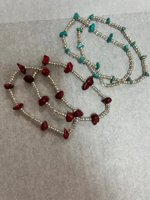 Stone anklets- 2 Styles