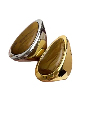 TEEK - Wood Stone Open Ring