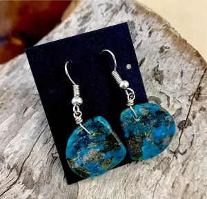 The Laney Turquoise Slab Earrings