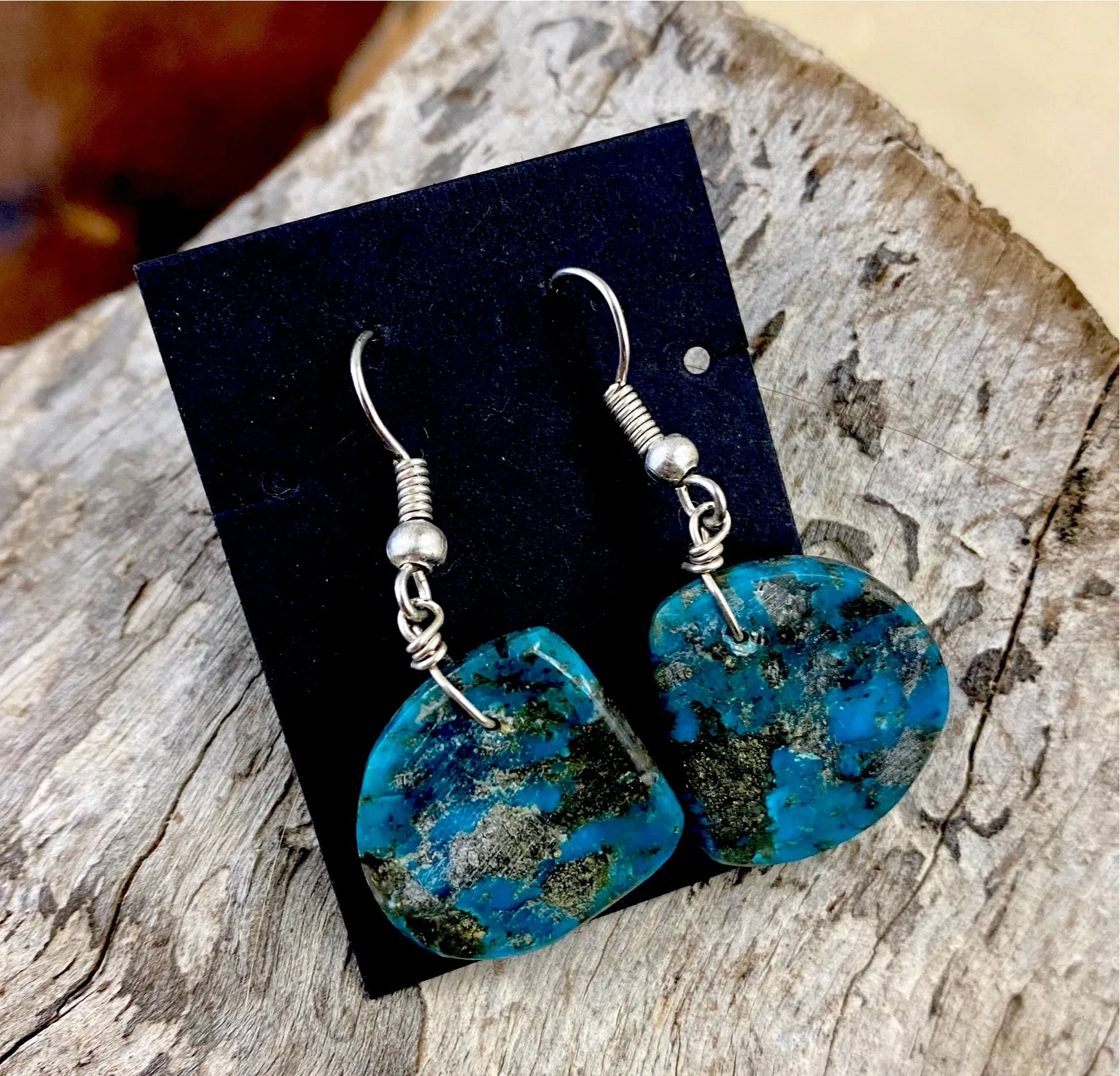 The Laney Turquoise Slab Earrings