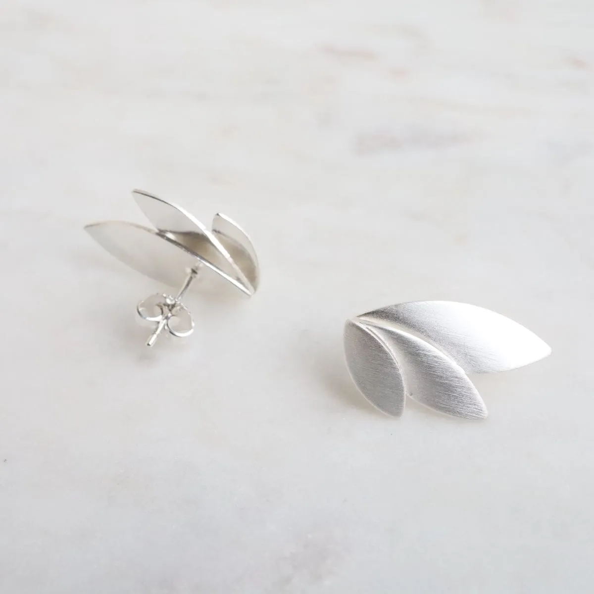 Three Leaves Post Earring