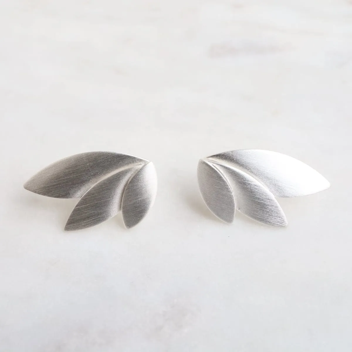 Three Leaves Post Earring