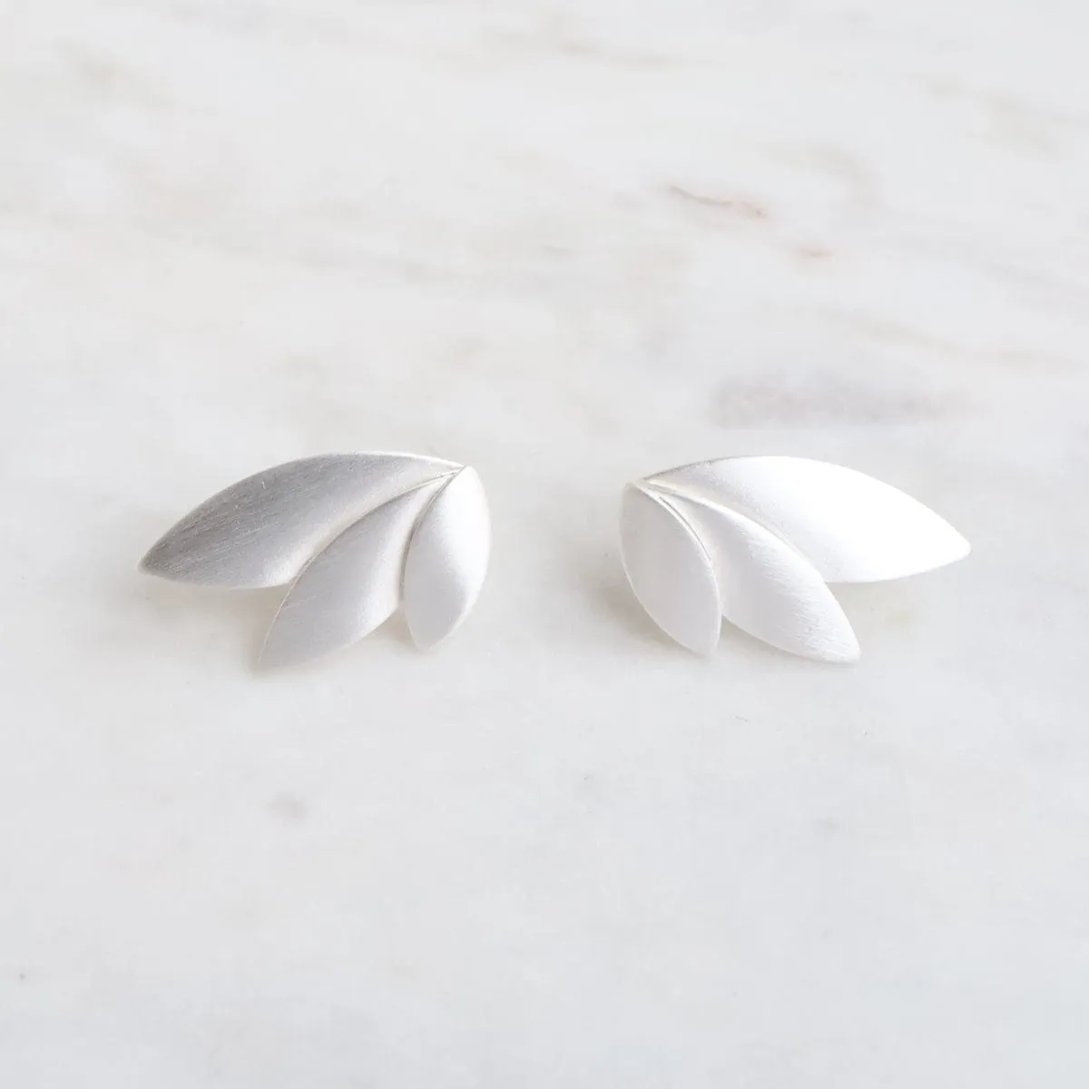 Three Leaves Post Earring