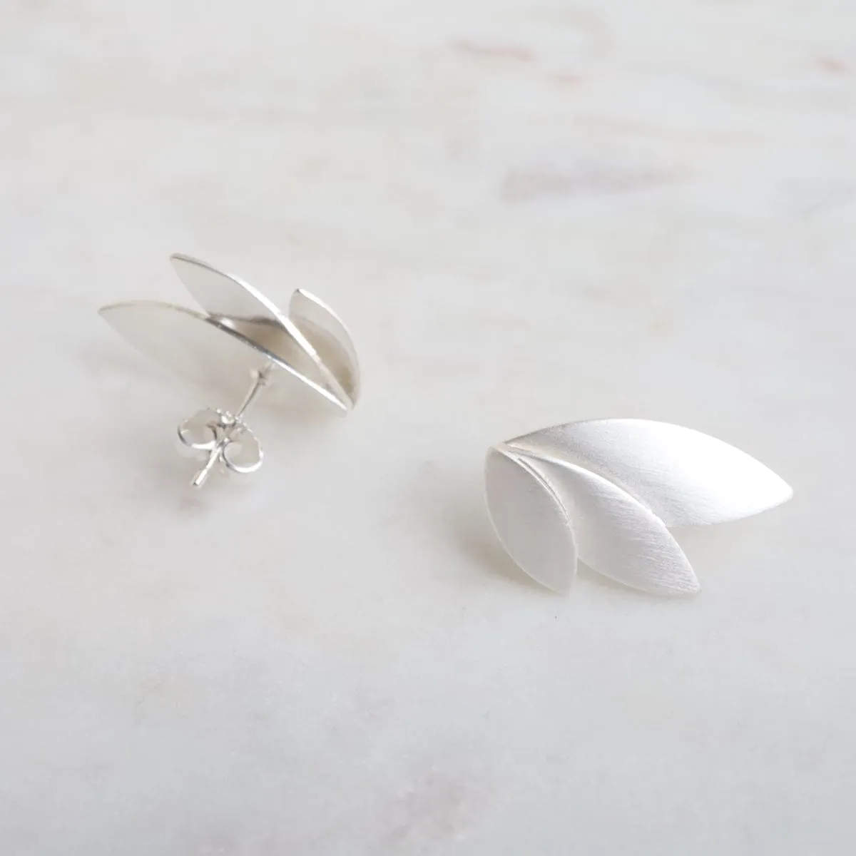 Three Leaves Post Earring