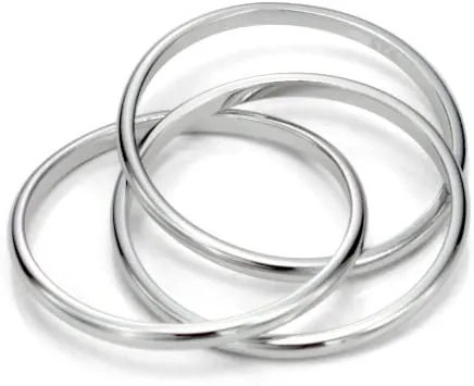 Triple Interlocked Fidget Ring