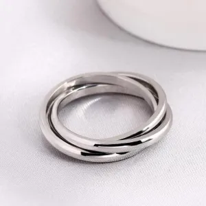 Triple Interlocked Fidget Ring