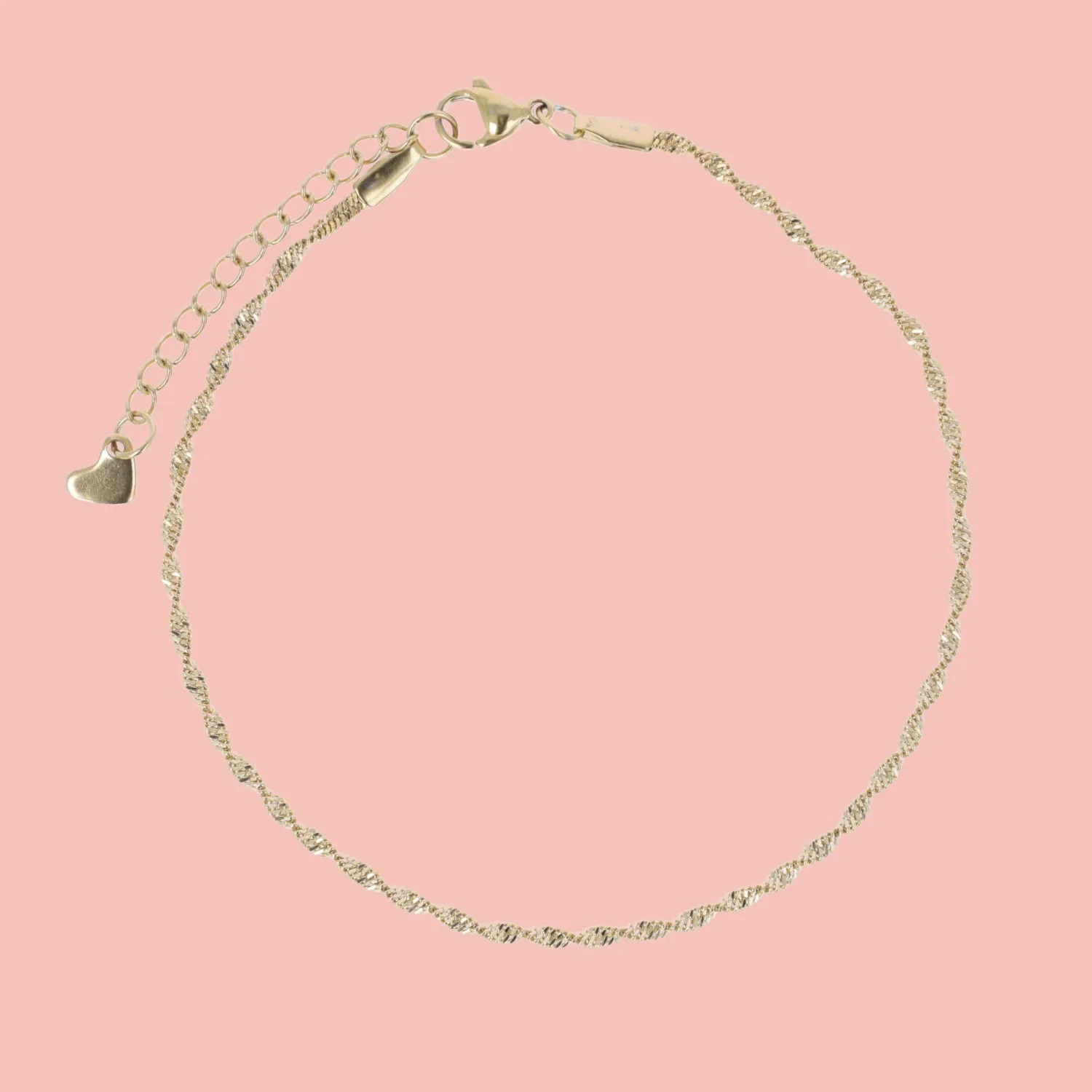 Twisted Anklet (Gold Plated)