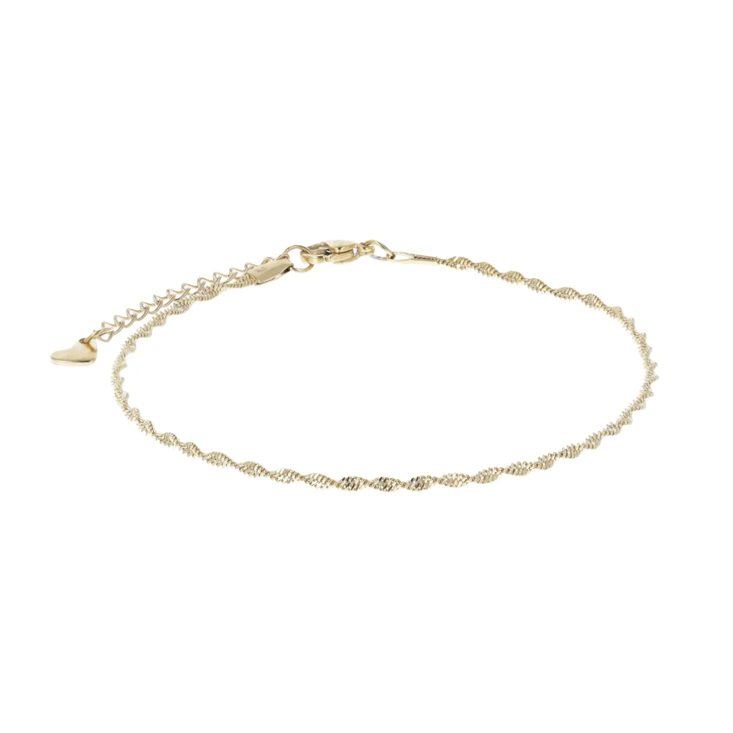 Twisted Anklet (Gold Plated)
