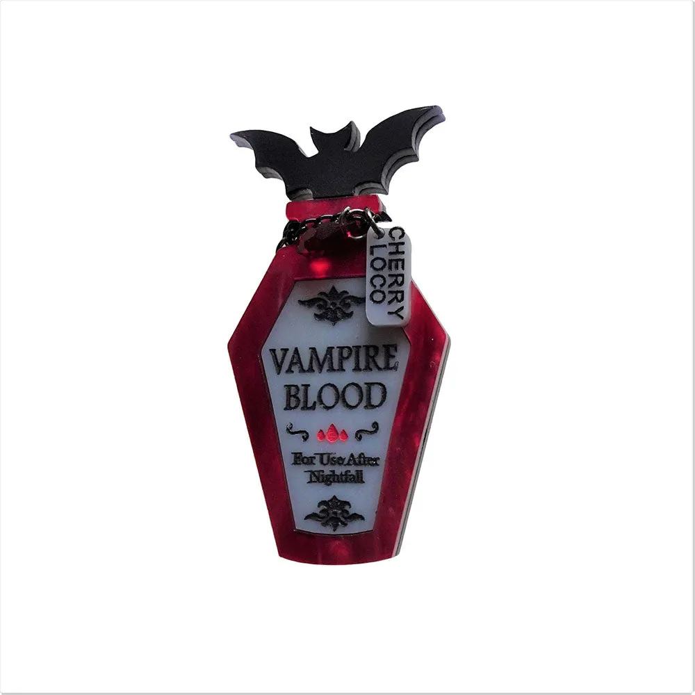 Vampire Blood Brooch by Cherryloco Jewellery