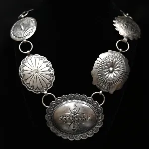 Vintage 7 Concho Convertible Chain Necklace