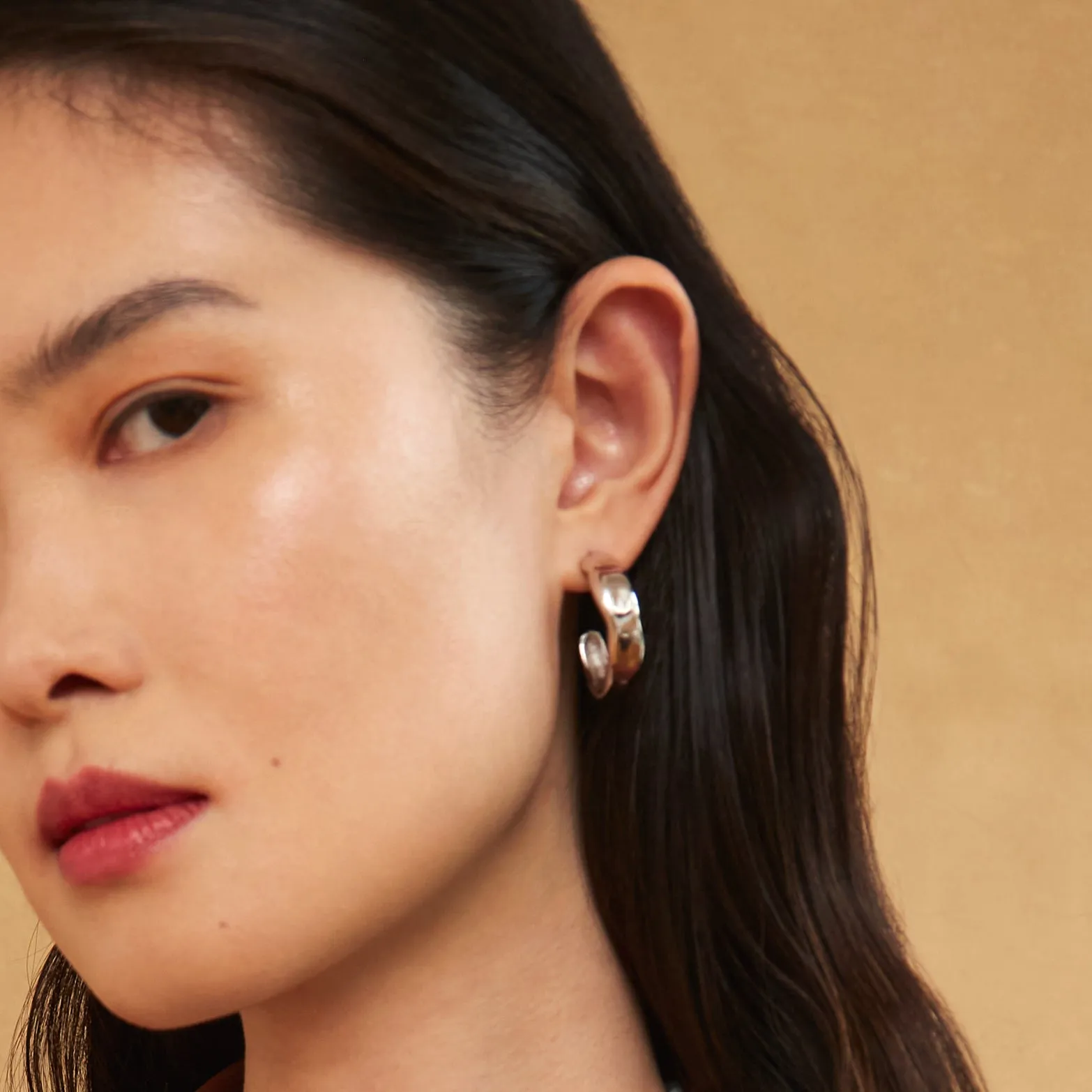 Wavi Hoops - Silver