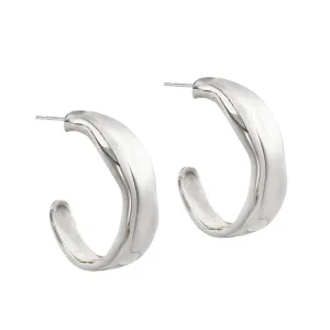 Wavi Hoops - Silver