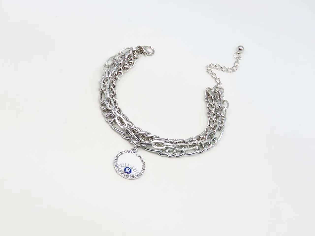 White Eye Chains Tangled Bracelet - Fluffy