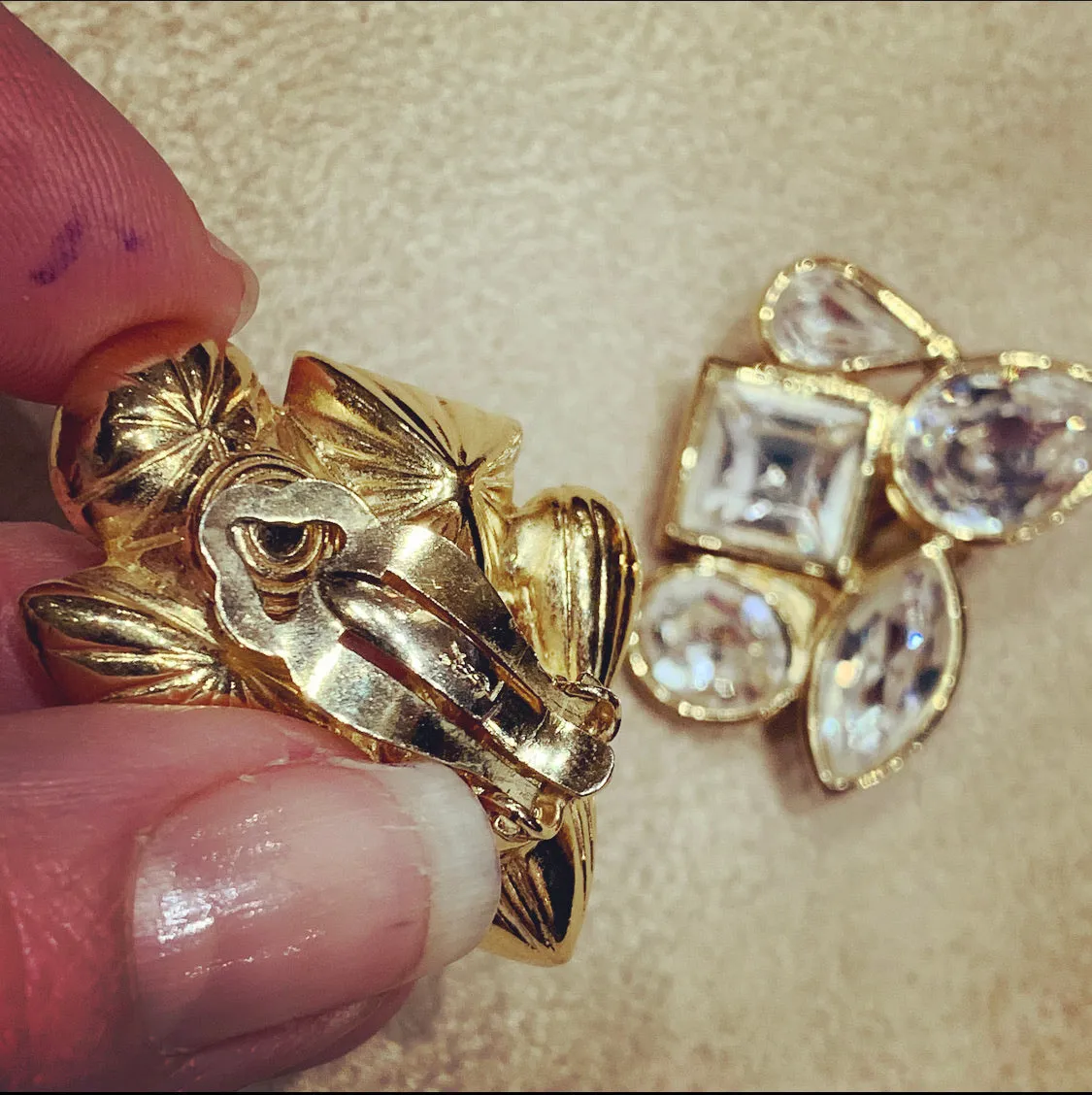 Yves Saint Laurent Crystal Earrings