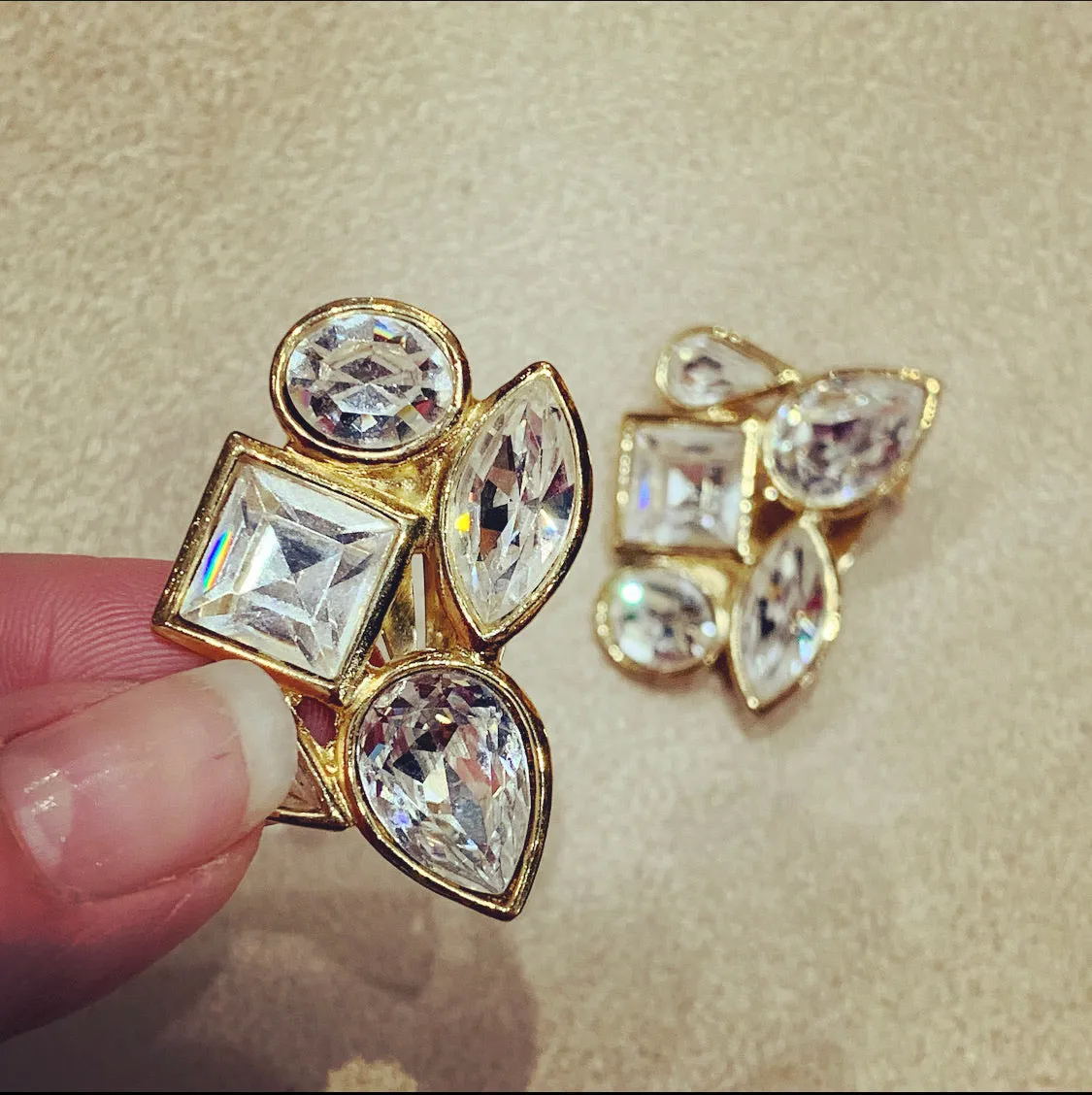 Yves Saint Laurent Crystal Earrings