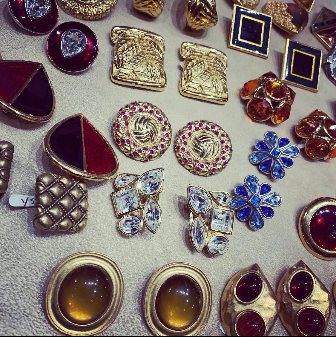 Yves Saint Laurent Crystal Earrings
