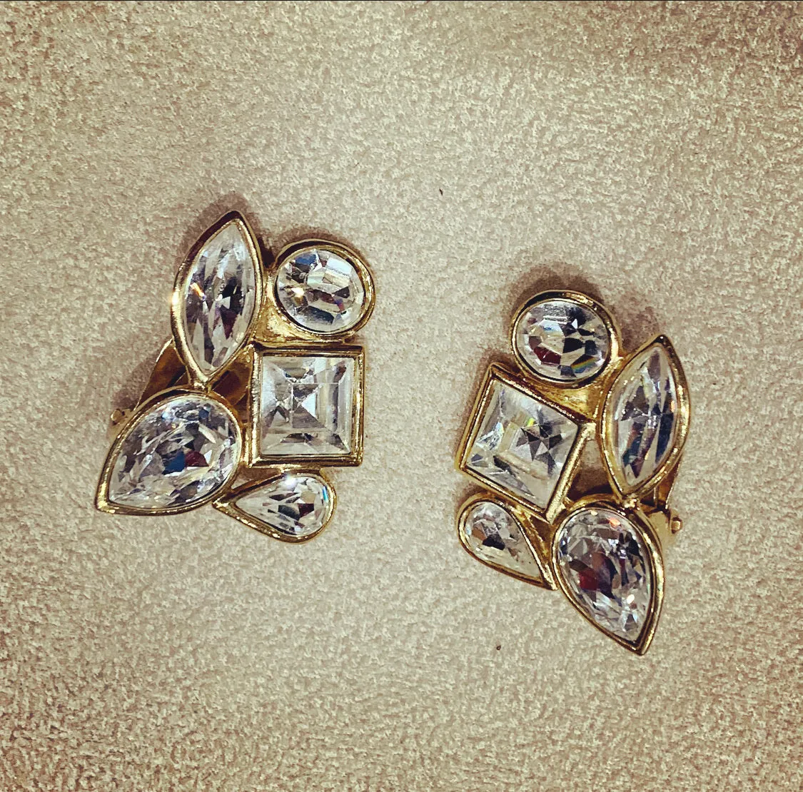 Yves Saint Laurent Crystal Earrings