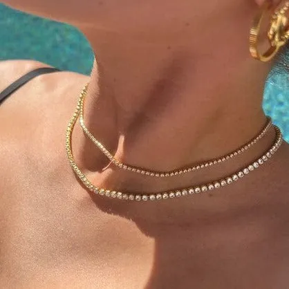 Zafino Isla Tennis Gold Necklace