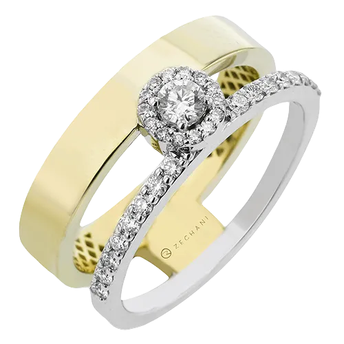 ZR2396 Right Hand Ring in 14k Gold with Diamonds